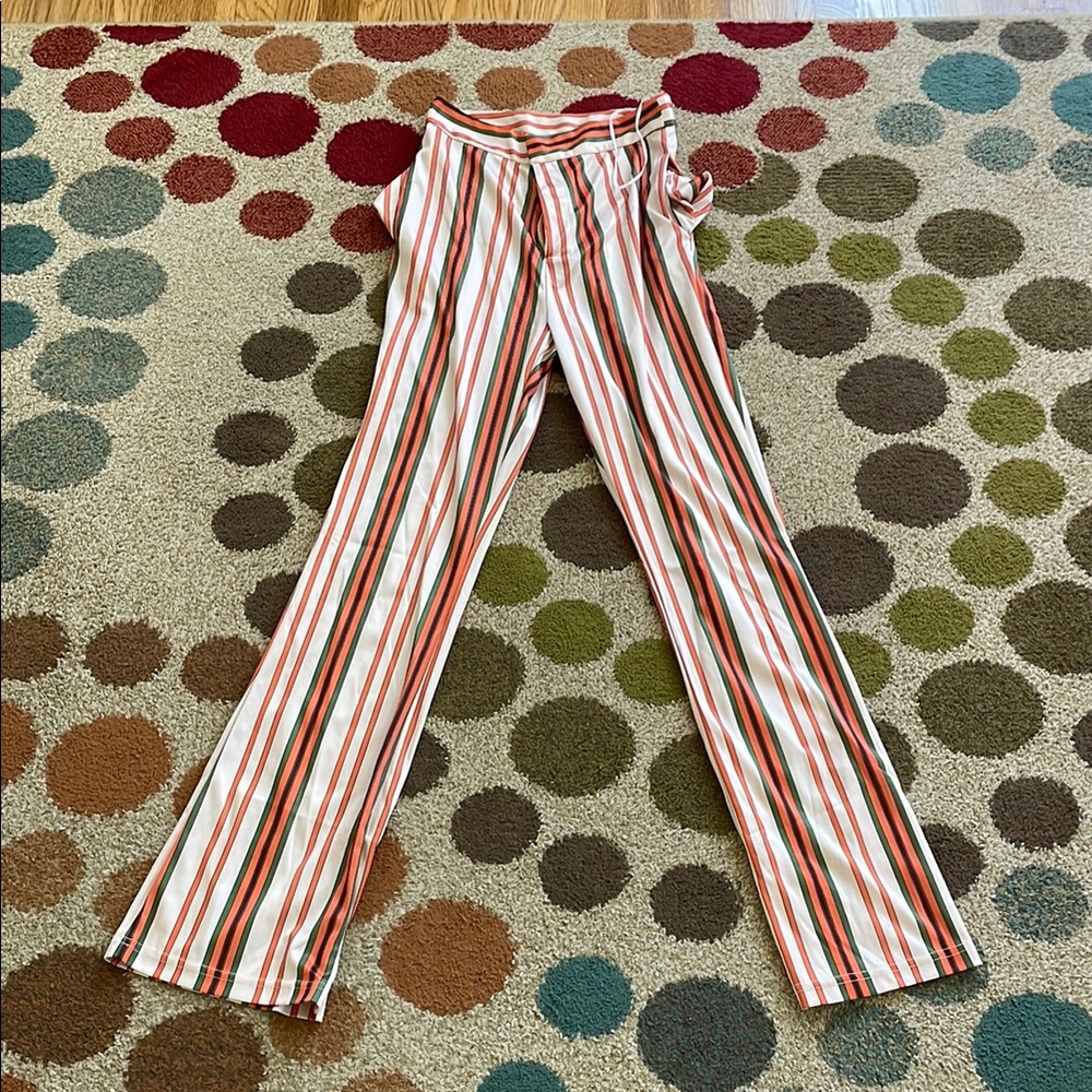 Women’s Colorful Striped Wide-Leg Pants from Princess Polly!